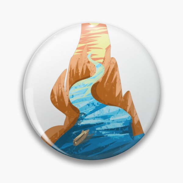 Item preview, River Of Serenity - Peaceful Boat Adventure Graphic designed and sold by MelBarrerahh.