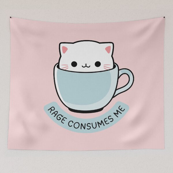 Item preview, Rage Consumes Me Funny Cat designed and sold by MiaBellaGirl.