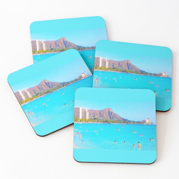 Item preview, Waikiki Beach and Diamond Head designed and sold by R-F-B.