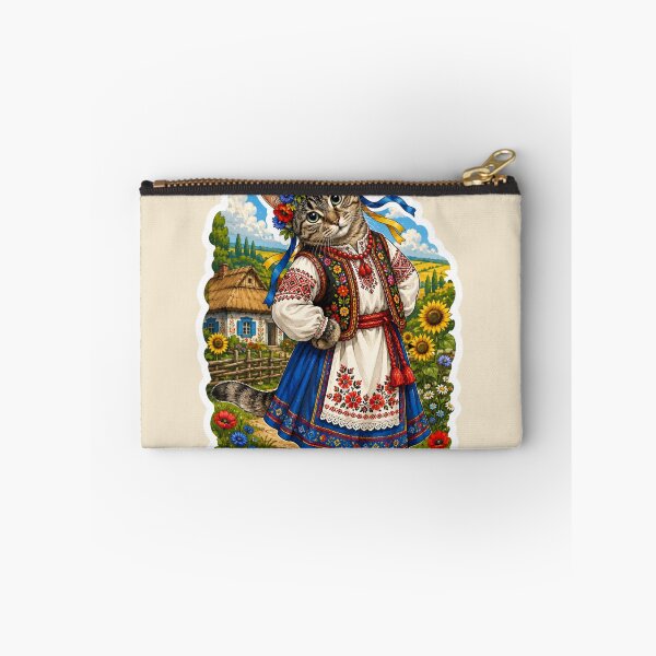 Item preview, Ukrainian Folk Cat – Traditional Style designed and sold by Moxie-Cat-Universe.
