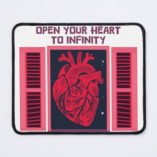 Item preview, Open Your Heart To Infinity - Cosmic Love Vibes Graphic designed and sold by MelBarrerahh.