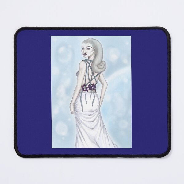Item preview, Dare You: Icy Alien Beauty Fashion Illustration designed and sold by BloomingPiscesArt.