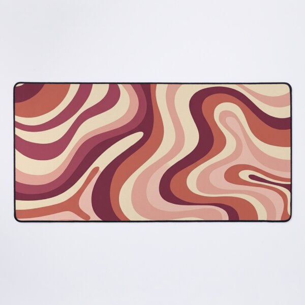 Item preview, Liquid Swirl Retro Abstract in pinks and brown tones, Light Blush, Cream, and White designed and sold by Differenceee.