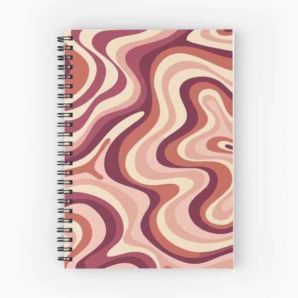 Item preview,  Liquid Swirl Retro Abstract in pinks and brown tones, Light Blush, Cream, and White designed and sold by Differenceee.