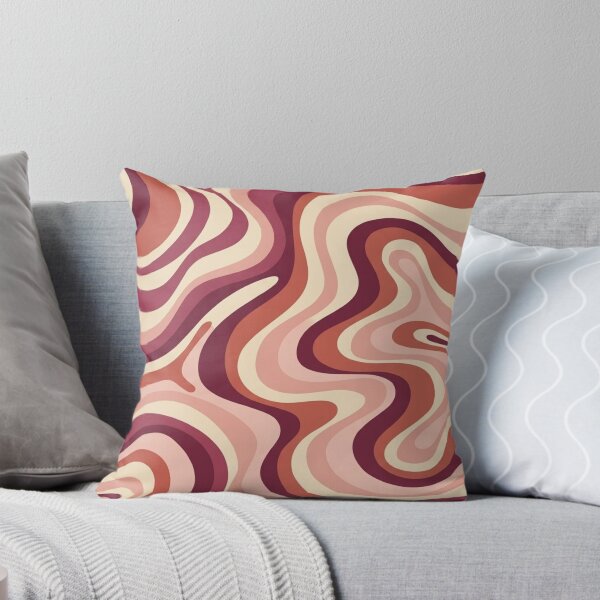 Item preview,  Liquid Swirl Retro Abstract in pinks and brown tones, Light Blush, Cream, and White designed and sold by Differenceee.