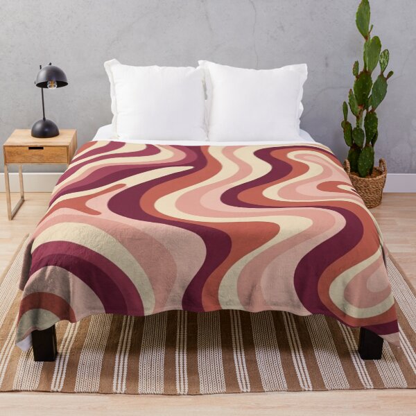 Item preview, Liquid Swirl Retro Abstract in pinks and brown tones, Light Blush, Cream, and White designed and sold by Differenceee.