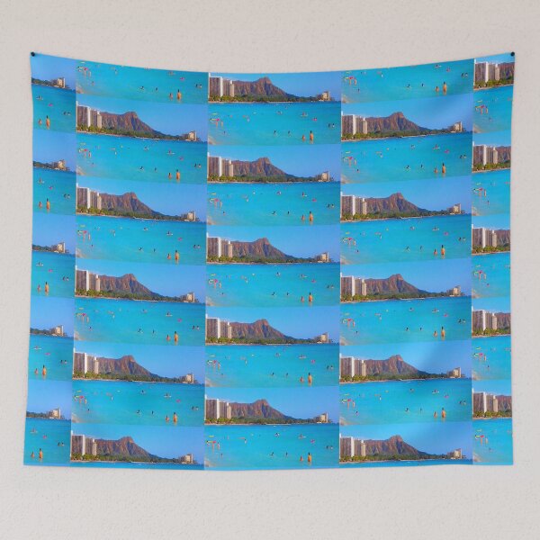 Item preview, Waikiki Beach and Diamond Head II designed and sold by R-F-B.