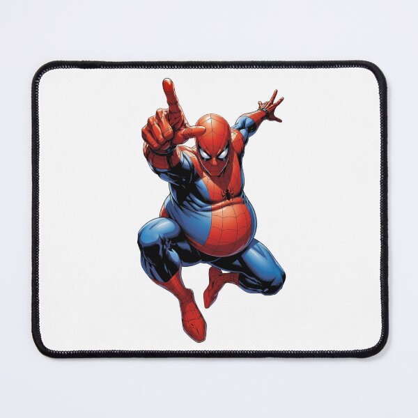 Item preview, Funny Fat Superhero Comic Art - Chubby Web Slinger Illustration designed and sold by FreakToons.