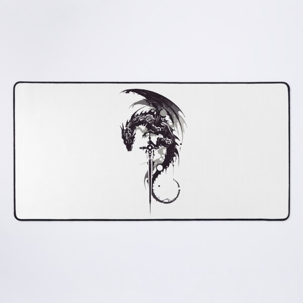 Item preview, Dragon Wielding a Sword With Its Feet Fantasy Artwork designed and sold by DawnColony.