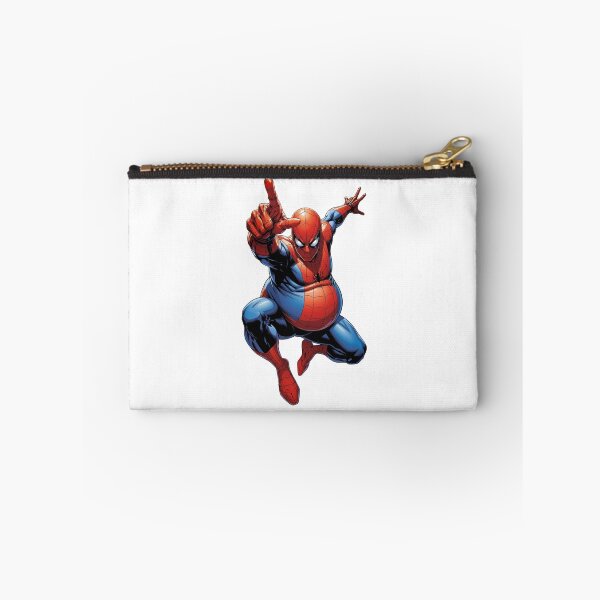 Item preview, Funny Fat Superhero Comic Art - Chubby Web Slinger Illustration designed and sold by FreakToons.
