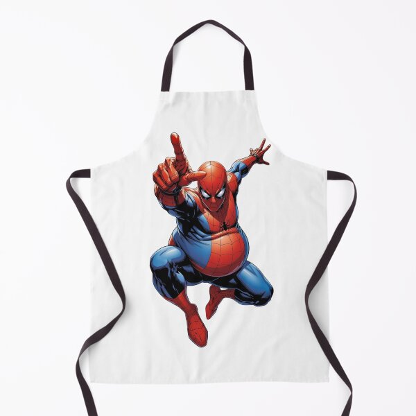 Item preview, Funny Fat Superhero Comic Art - Chubby Web Slinger Illustration designed and sold by FreakToons.