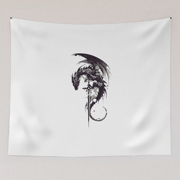 Item preview, Dragon Wielding a Sword With Its Feet Fantasy Artwork designed and sold by DawnColony.