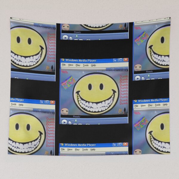Item preview, Windows Retro Media Player Weirdcore Dumb Smiley Shirt designed and sold by MariaPCMaria.
