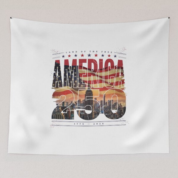 Item preview, America 250 New York City Semiquincentennial 1776 - 2026 Vintage Flag Skyline v4 designed and sold by DarylWelsh2024.