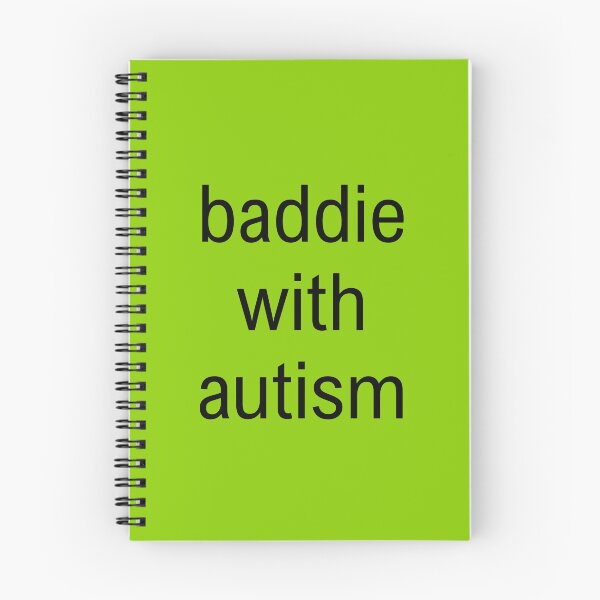 Item preview, baddie with autism brat text designed and sold by lydsshop.