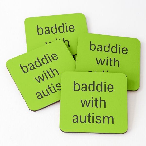 Item preview, baddie with autism brat text designed and sold by lydsshop.