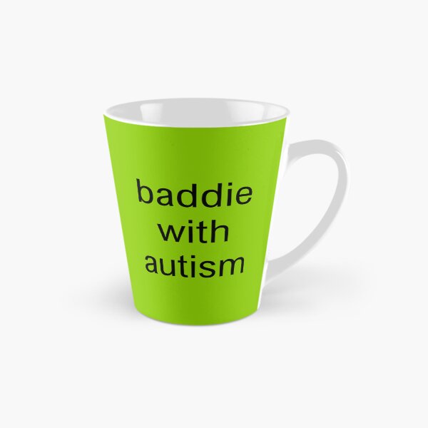 Item preview, baddie with autism brat text designed and sold by lydsshop.