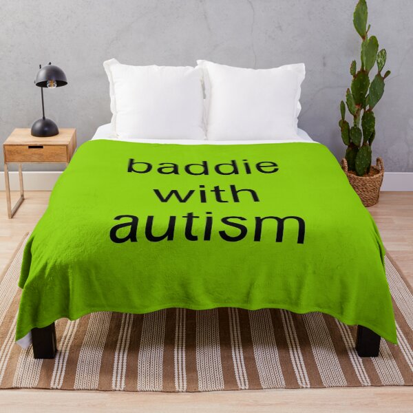 Item preview, baddie with autism brat text designed and sold by lydsshop.