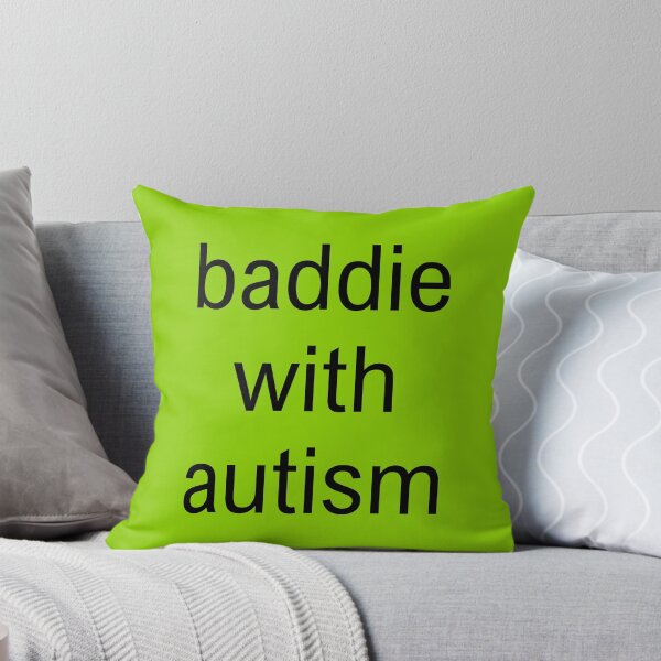 Item preview, baddie with autism brat text designed and sold by lydsshop.