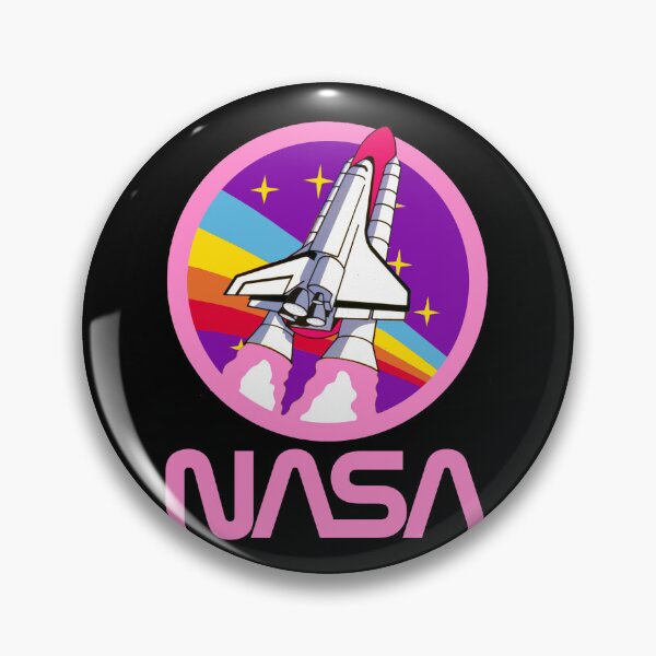 Item preview, Vintage Nerdy NASA Worm Logo Rocket Space Science Teacher Pink Text designed and sold by MathWare MathClips.