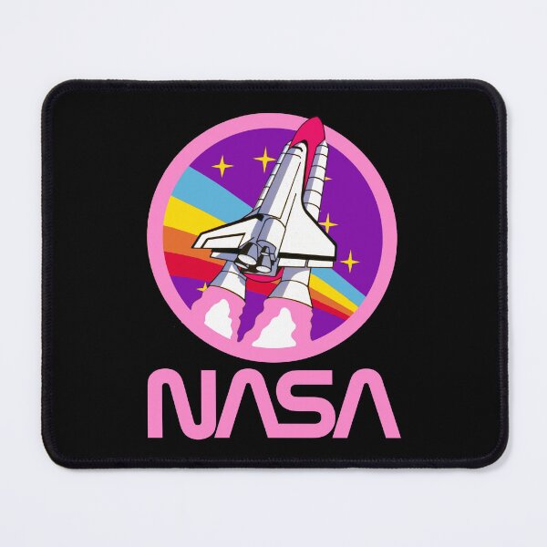 Item preview, Vintage Nerdy NASA Worm Logo Rocket Space Science Teacher Pink Text designed and sold by MathWare MathClips.