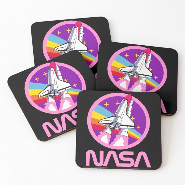 Item preview, Vintage Nerdy NASA Worm Logo Rocket Space Science Teacher Pink Text designed and sold by MathWare MathClips.