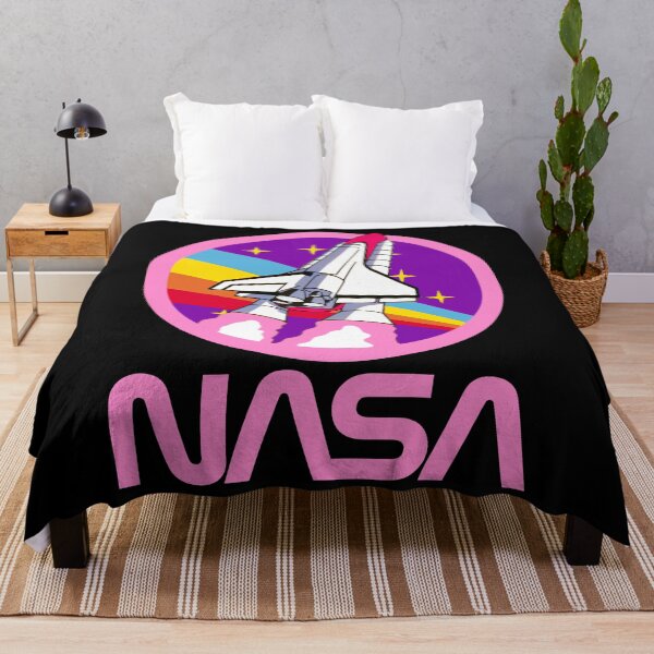 Item preview, Vintage Nerdy NASA Worm Logo Rocket Space Science Teacher Pink Text designed and sold by MathWare MathClips.