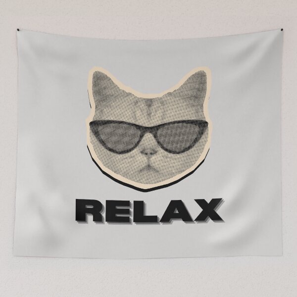 Item preview, Relax Frankie Goes To Hollywood Cat designed and sold by MiaBellaGirl.