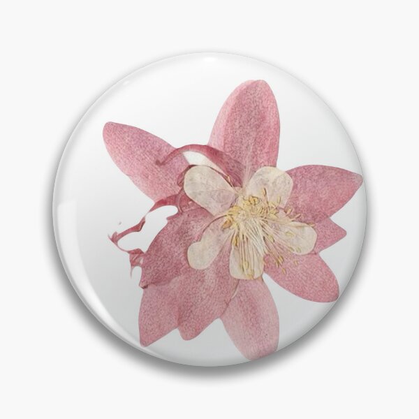 Item preview, whimsy vintage pressed pink flower designed and sold by ellmoswrld.