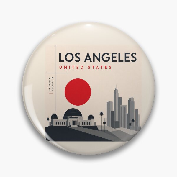 Item preview, Los Angeles swiss style poster designed and sold by CMYKStudio.