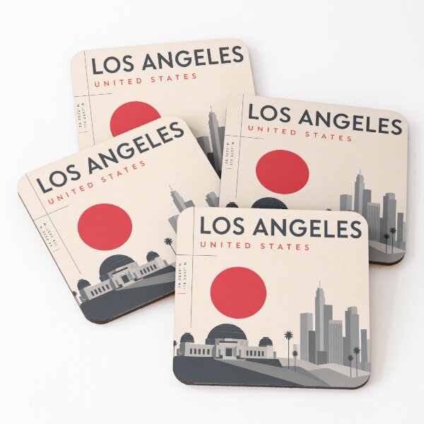 Item preview, Los Angeles swiss style poster designed and sold by CMYKStudio.