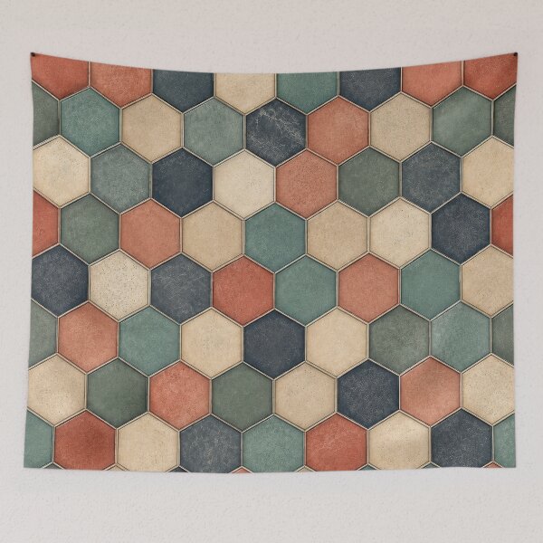 Item preview, Rustic Multicolor Enchanted Nordic Tile Mosaic designed and sold by scicilysimonee.