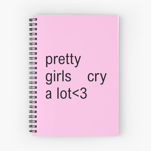 Item preview, pretty girls cry a lot text designed and sold by lydsshop.