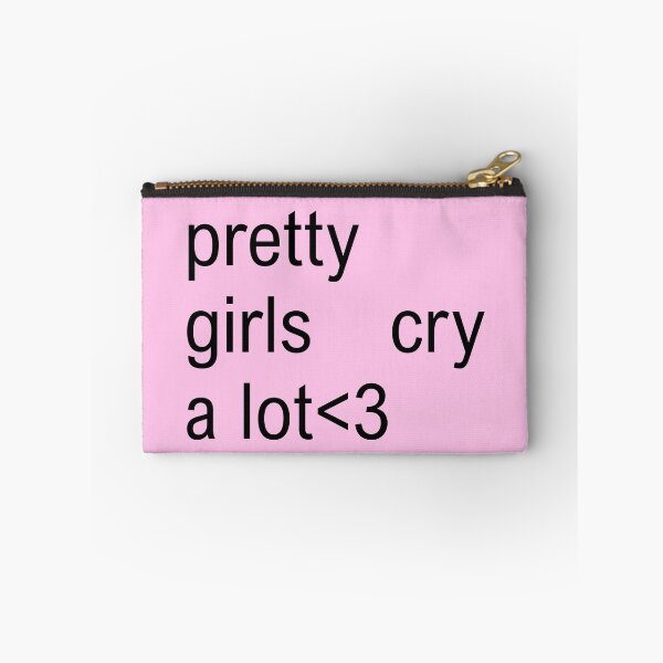 Item preview, pretty girls cry a lot text designed and sold by lydsshop.