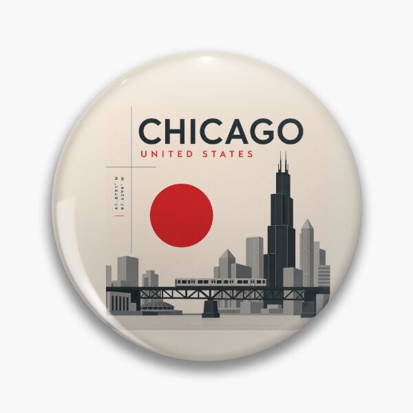 Item preview, Chicago swiss style poster designed and sold by CMYKStudio.