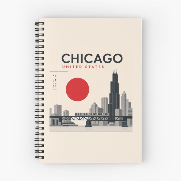 Item preview, Chicago swiss style poster designed and sold by CMYKStudio.