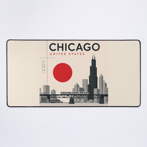 Item preview, Chicago swiss style poster designed and sold by CMYKStudio.