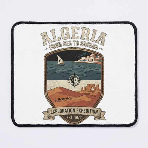 Item preview, Algeria Travel Vintage Shirt – Algeria Tourism, Sahara Desert & Algerian Heritage Travel Souvenir designed and sold by zdzdesigner.