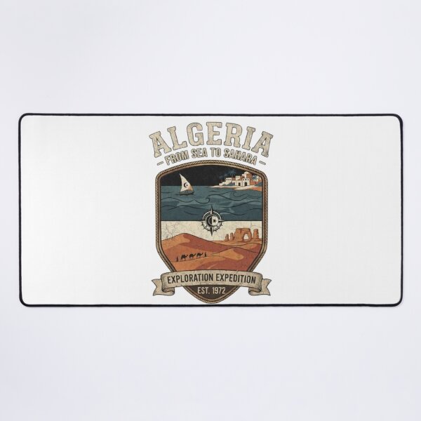Item preview, Algeria Travel Vintage Shirt – Algeria Tourism, Sahara Desert & Algerian Heritage Travel Souvenir designed and sold by zdzdesigner.