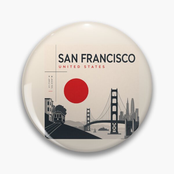 Item preview, San Francisco swiss style poster designed and sold by CMYKStudio.