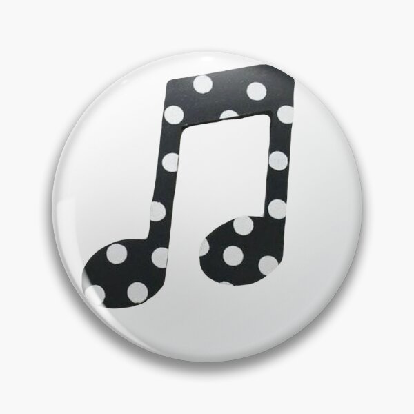 Item preview, whimsy black and white polka dot music note designed and sold by ellmoswrld.