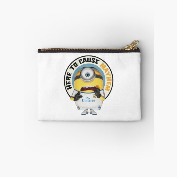 Item preview, Funny Minion Football Fan - Here to Cause Mayhem Real Madrid Jersey T-Shirt Design designed and sold by FreakToons.