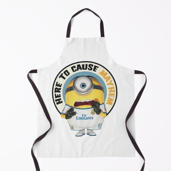 Item preview, Funny Minion Football Fan - Here to Cause Mayhem Real Madrid Jersey T-Shirt Design designed and sold by FreakToons.