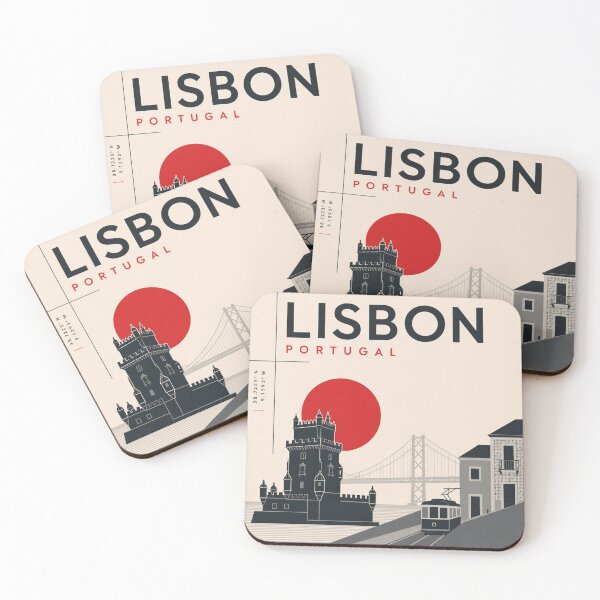 Item preview, Lisbon swiss style poster designed and sold by CMYKStudio.