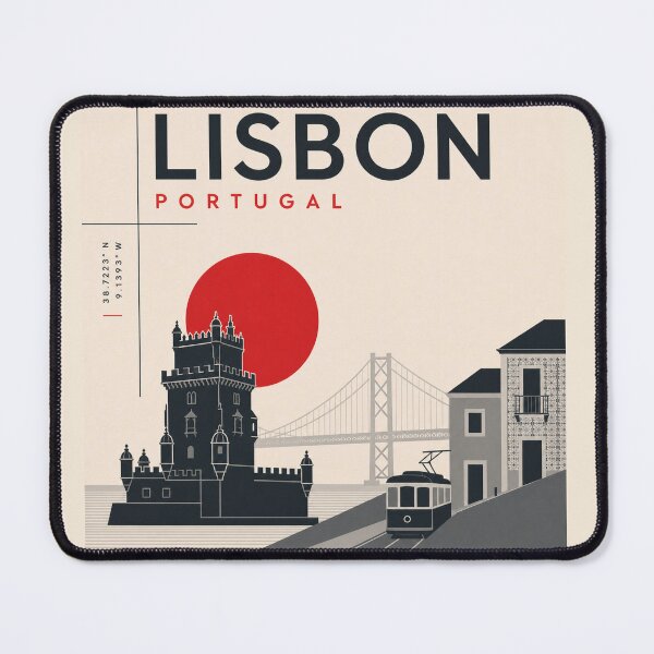 Item preview, Lisbon swiss style poster designed and sold by CMYKStudio.