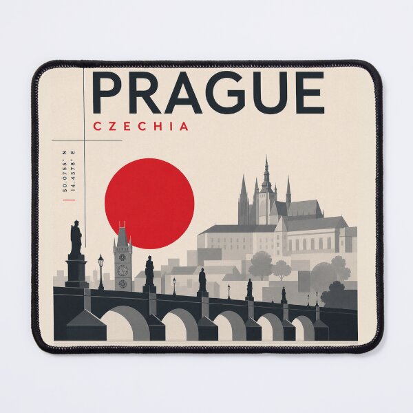 Item preview, Prague swiss style poster designed and sold by CMYKStudio.