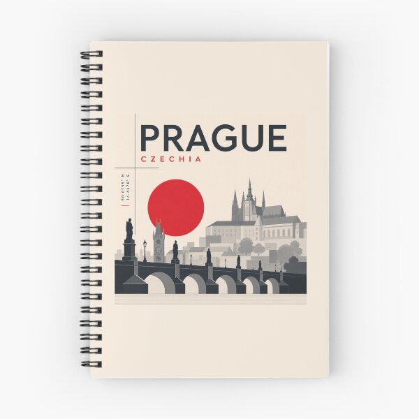Item preview, Prague swiss style poster designed and sold by CMYKStudio.