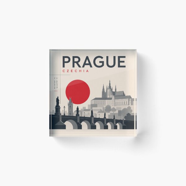 Item preview, Prague swiss style poster designed and sold by CMYKStudio.