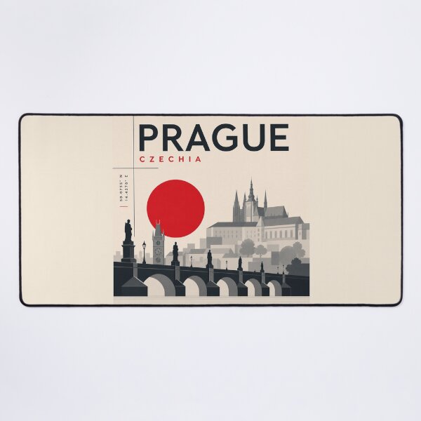 Item preview, Prague swiss style poster designed and sold by CMYKStudio.
