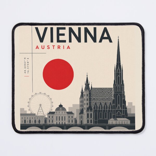Item preview, Vienna swiss style poster designed and sold by CMYKStudio.